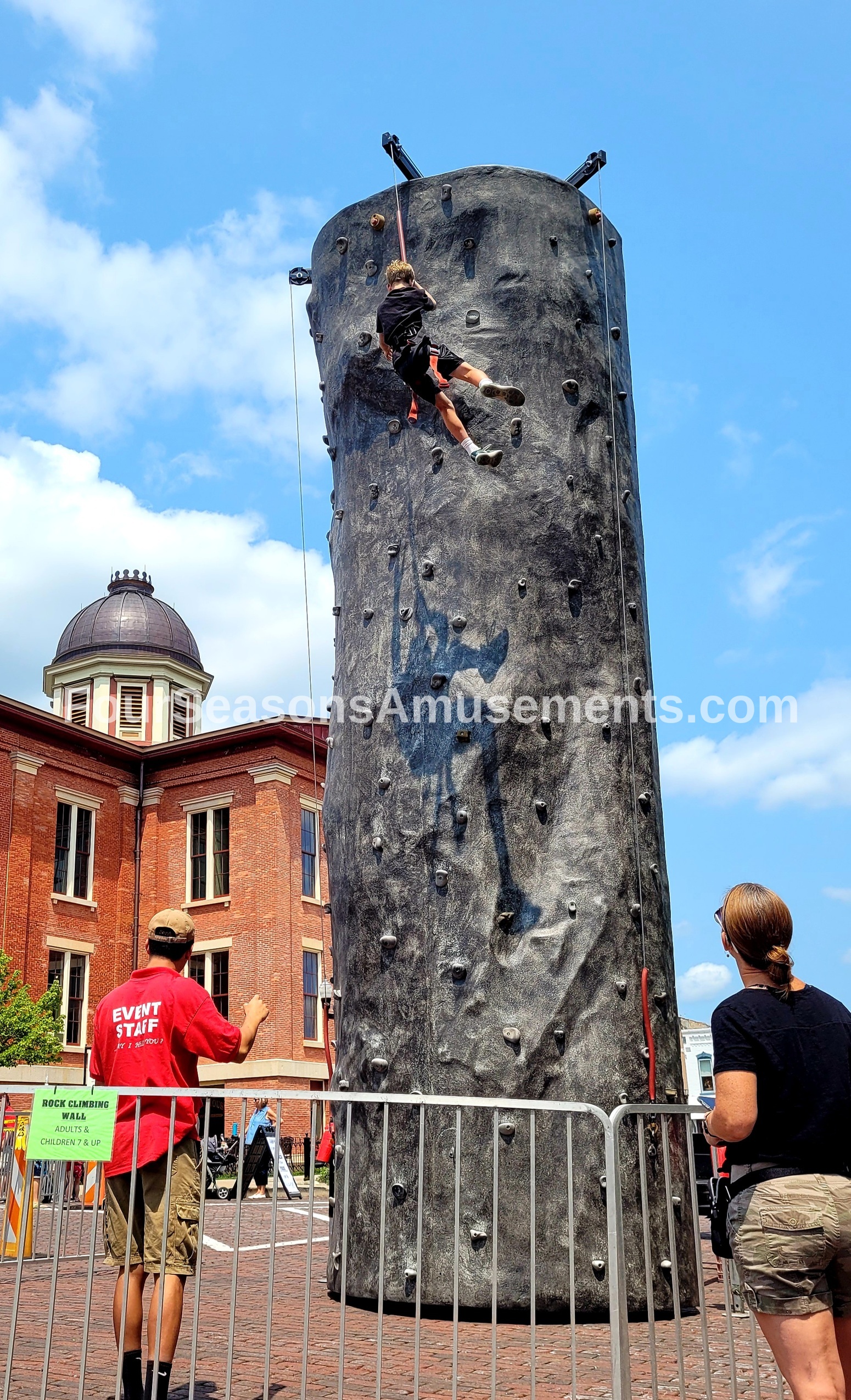 Hard Rock Climbing Wall