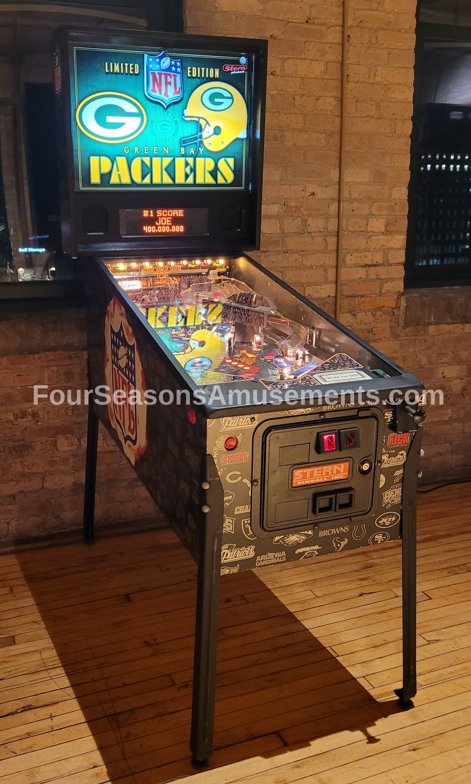 Green Bay Packers Pinball Machine