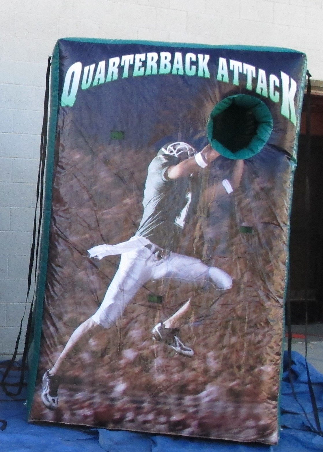 QB Attack Football Toss Inflate