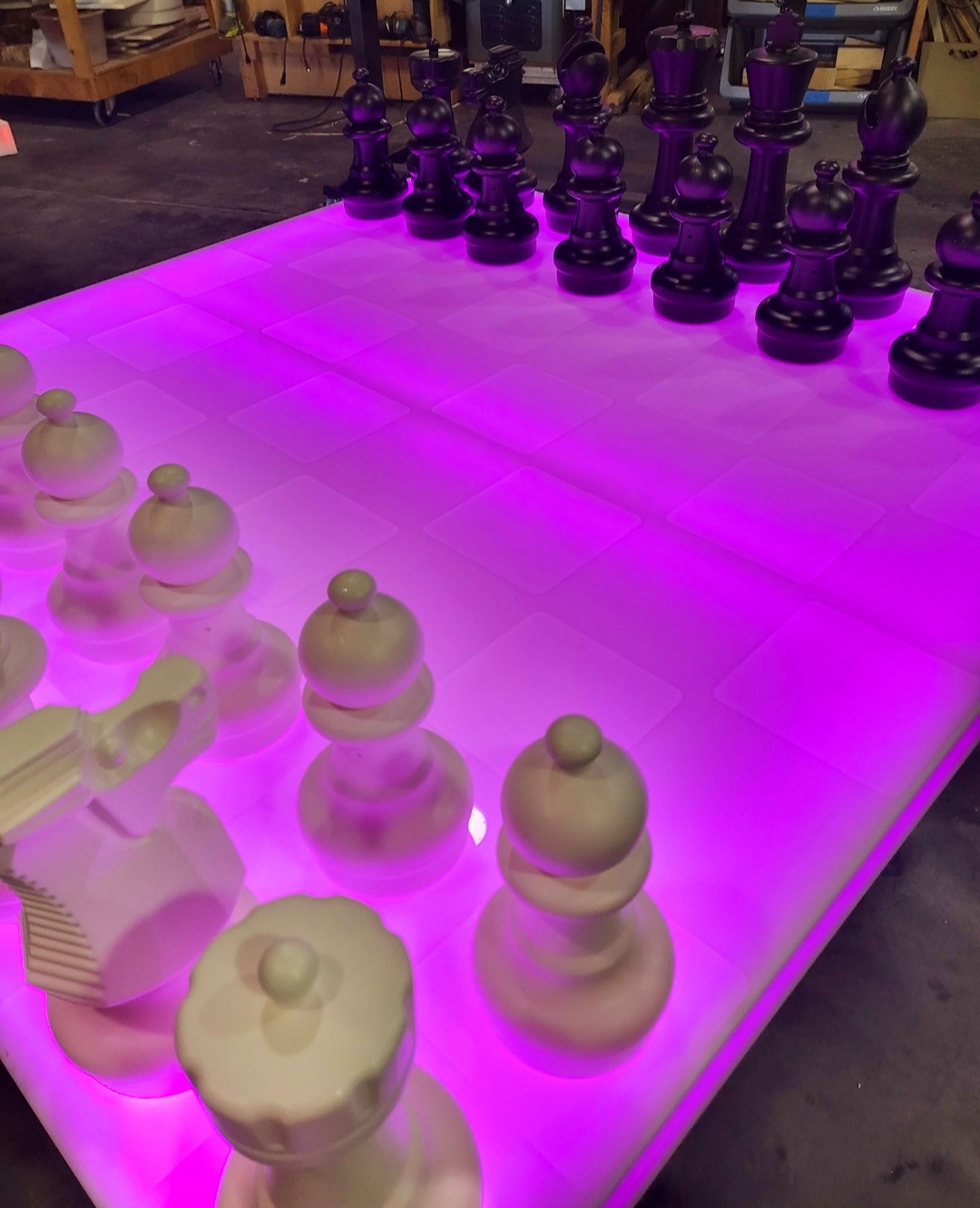 Giant LED Chess Table