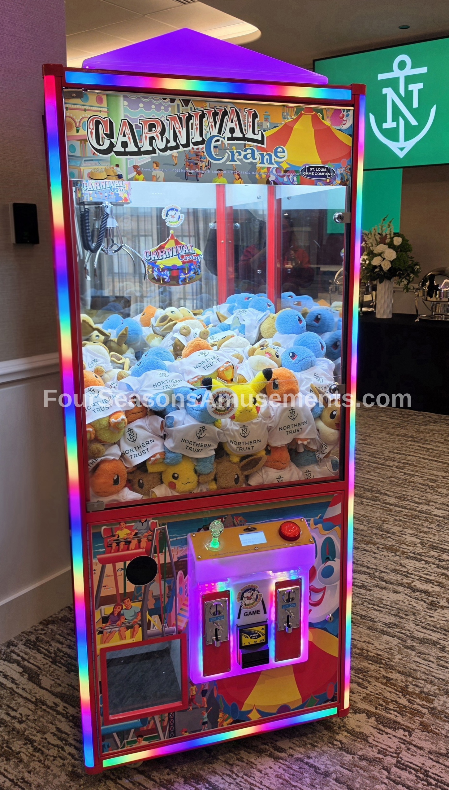 Red Carnival Crane- Arcade Claw Machine